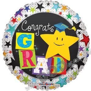 Congrats GRAD Yellow Star 18" (#85151)