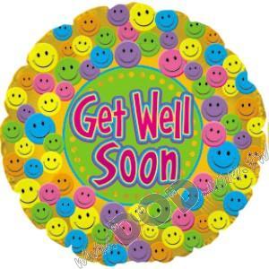 Get Well Smiley 18" (#114343)