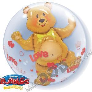 Love Hearts & Bear Bubbles 24" (#15612)