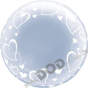 Deco Bubble - Stylish Hearts 24" (#29505)