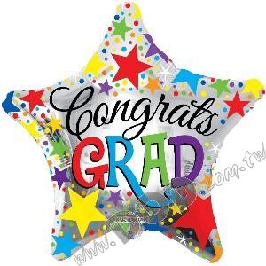 Congrats GRAD Star Shape 18" (#85277)