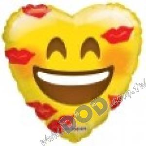 Smiley With Kisses Balloon 18" (#15695)