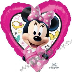 Minnie Mouse Pink Heart 17" (#36235)
