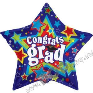 Stars Congrats Grad Balloon 36" (#85089)