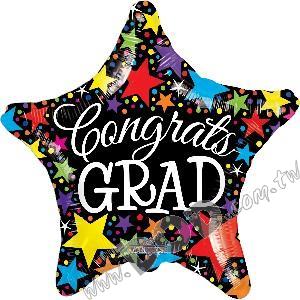 CONGRATS GRAD STAR 18" (#85260)