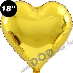 Solid Heart - Gold 18"