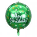 4D立體圓球- 聖誕節綠球 22