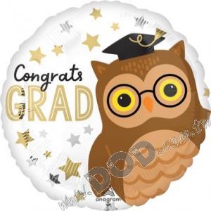 Congrats Grad Owl 18" (#45458)