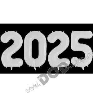 數字 2025 造型 (白色)