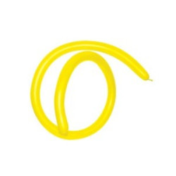 160長條氣球-黃色