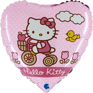 Hello Kitty Bike Foil Balloon (#18020)