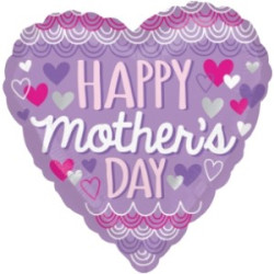 Purple Mother's Day Heart (#34877)
