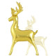 站立金色麋鹿馴鹿